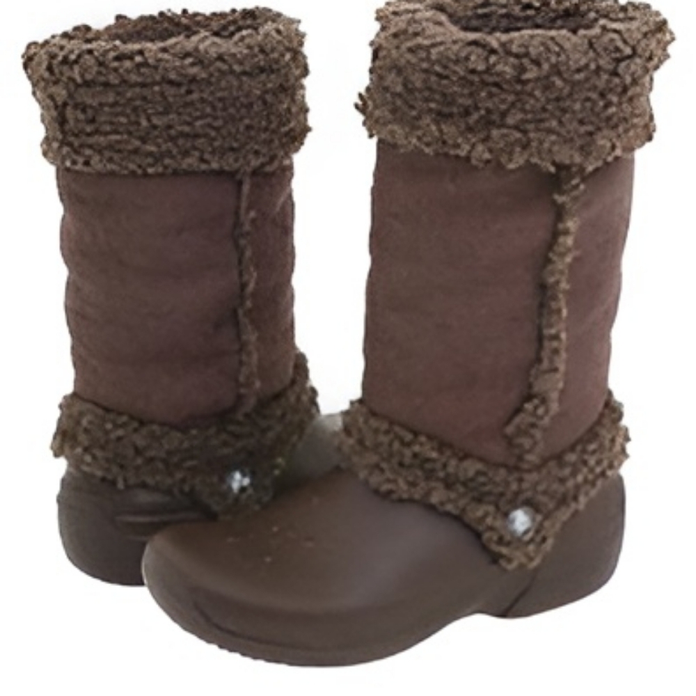 CROCS Nadia Brown Womens Winter Boots Size 7